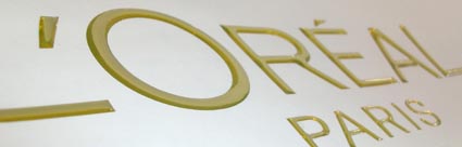 Lettres d�coup�es autocollantes en relief