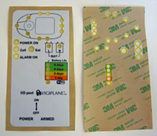 Labels made with Lexan film used for professionnal stickers 