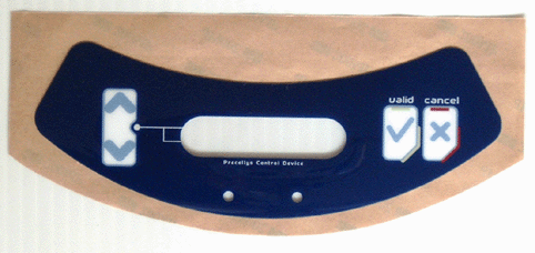 Serigraphie adhesif face avant étiquette lexan 8010